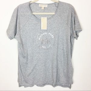 Michael KORS gray t-shirt NWT LARGE A1